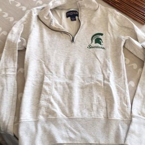 Spartans half zip sweatshirt